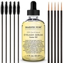 מגנזיום Pure Castor Oil Eyelash Serum - עם Apple & Argan Stem Cells - Eyelash Growth Serum עבור עקיפים ארוכים יותר, Eyebrows & Hair - Free Set of Mascara Brush & Eyeliner Applicator - 1 fl oz oz oz oz oz oz oz oz oz oz oz oz oz oz oz oz oz