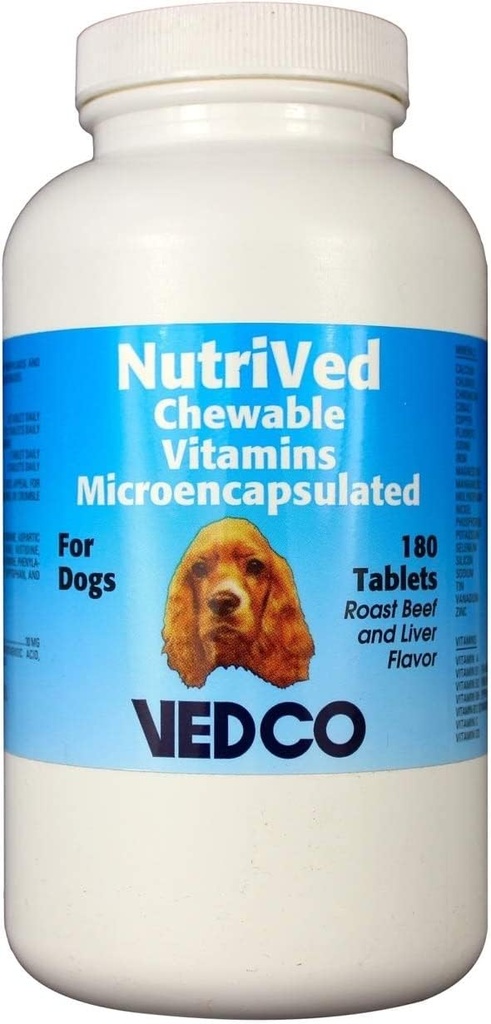 Vedco FoodsVed Chewable ויטמינים לכלבים 180 טבליות