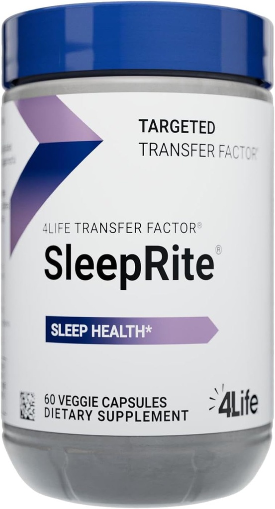 4 Life Transfer Factor SleepRite - All-Natural Immune and Sleep Support with GABA and melatonin - 60 קפסולות