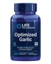 Life Extended Optimized Garlic, קפסולות סטנדרטיות לבריאות הלב, תמיכה ב- Immune, ניקוי סלולרי ותפקוד צלחת בריא, Gluten-Free, non-GMO, Vegetarian, 200 קפסולות