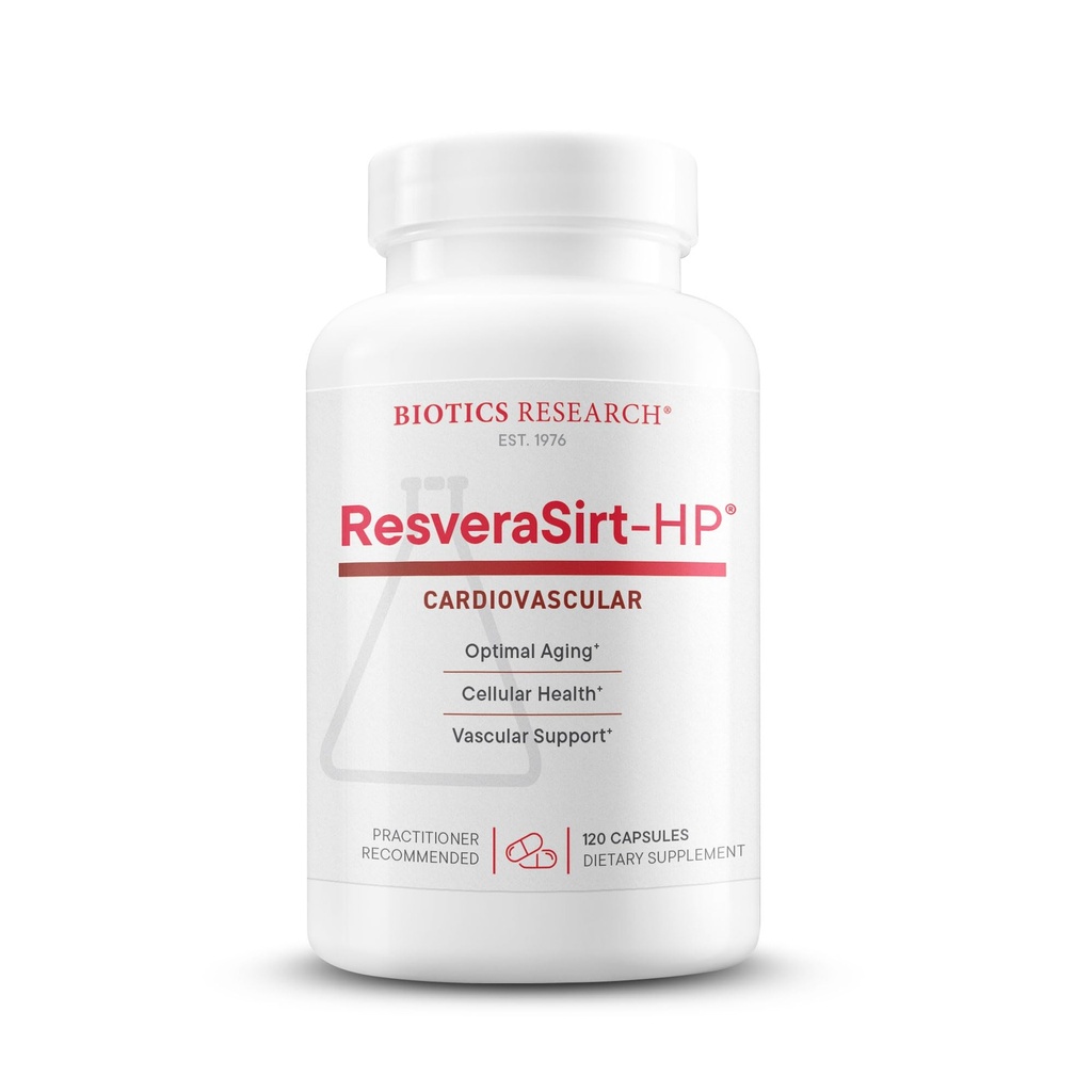 Biotics Research Resvera Sirt HP פורמולה על ידי ד"ר מארק יוסטון, Trans Resveratrol, Quercetin, להגביר את פעילות Sirtuin, Cardiovascular Support, Heart Power, ו- 120 קפסולות.