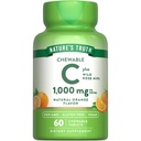 האמת של הטבע Chewable ויטמין C עם רוז היפs | 1000 מ"ג | 60 טבליות | טבעוני, non-GMO & Gluten Free Supplement