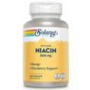 SOLA לא Flush Niacin 500 מ"ג, ויטמין B3 Niacin, אנרגיה ו- Circulatory System תמיכה, טבעוני, מעבדה מאומתת, 60 יום החזר כספי להבטיח, 100 משרתים, 100 VegCaps