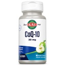 KAL CoQ10 30mg, Antioxidant פורמולה, CoEnzyme Q10 תוספת עבור בריאות הלב ותמיכה באנרגיה סלולרית, Fast-Disshoot ActivMelts, Vegetarian, Natural Apple Flavor, 90  משרת, 90 טבליות מיקרו