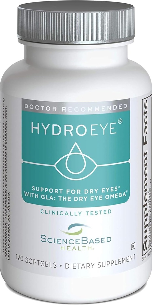 הידרו-Eye Softgels - יבש עין הקלה - תכונות GLA, EPA, DHA ומזונות מרכזיים אחרים - 120 הרוזן