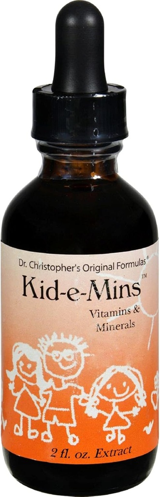 Dr. Christopher's Kid-e-Mins ויטמינים ומינרלים Orange - 2 oz