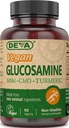DEVA Vegan Glucosamine MSM & CMO, CMO, תמצית Turmeric, Boswellia Extractedients, 90 טבליות