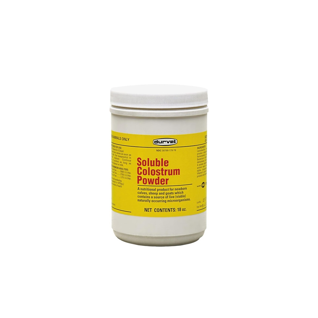 Durvet Soluble Colostrum אבקה, 18 Ounce Container