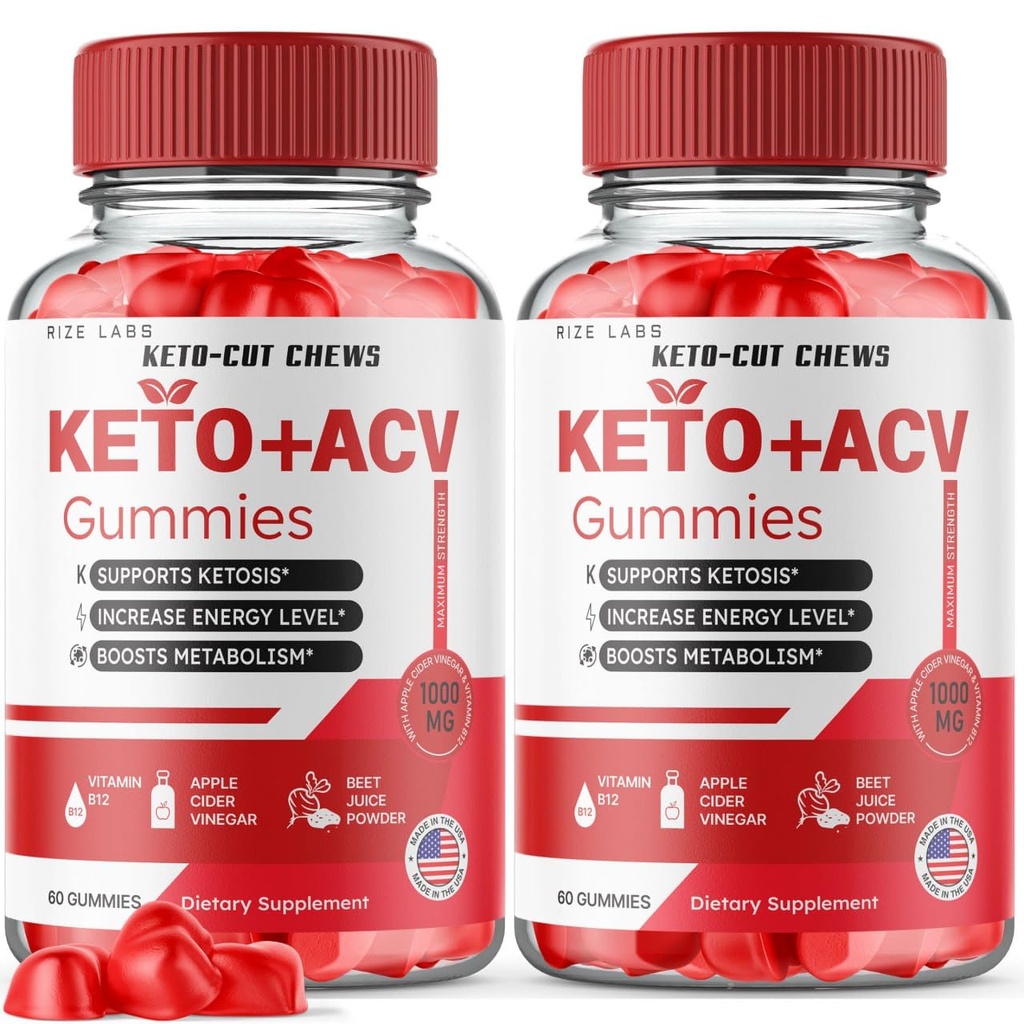 (2 Pack) Keto-Cut Chews ACV Gummies - Keto-Cut Chews Premium Keto ACV עבור ירידה במשקל מתקדם, Keto + ACV Gummy, Keto לחתוך צ'יפס כוח מקסימלי תוספת, KetoCut צ'רדס ביקורות (120 מסטיקים)
