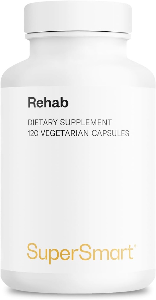 SuperSmart - Rehab (Advanced Formula) - עם Kudzu, Silymarin, ג'ינג'ר Root, Benfotiamine - All-in-1