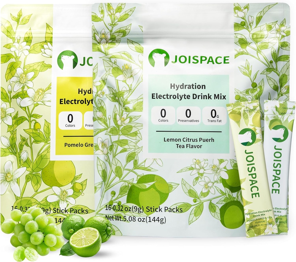 JOISPACE שתיה אלקטרוליטית לערבב עם תה פוליפנולים | Fasthydrtion & Electrolytes Boost