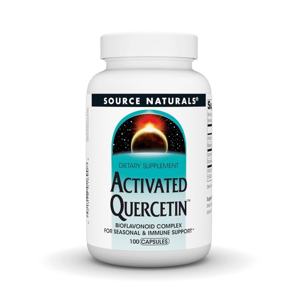 מקורות טבעיים מופעלים Quercetin, Bioflavanoid Complex, עבור Seasonal & Immune תמיכה * - 100 קפסולות