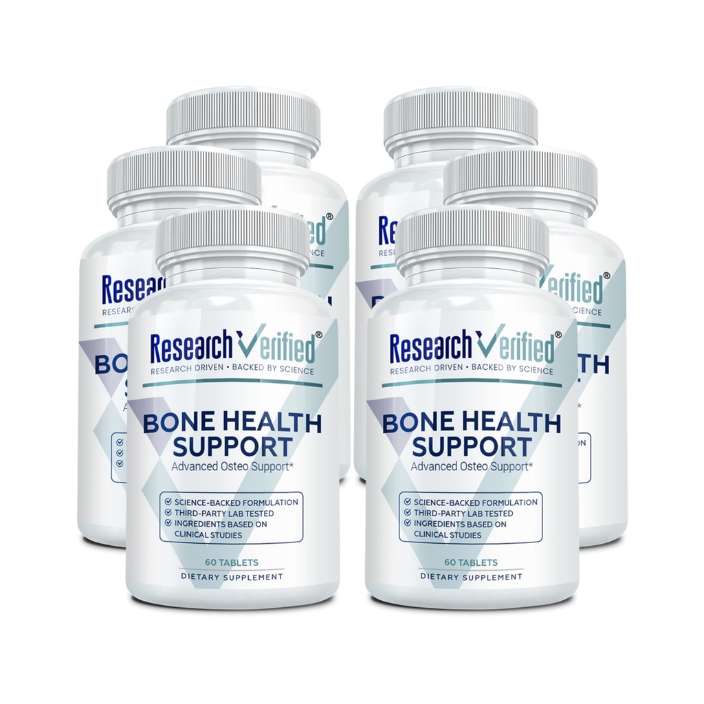 תמיכה בריאות העצם מאומתת - ReBuild bone Mass - Triple Calcium Complex, ויטמין D3, ויטמין K2, Soy Isoflavones, BioPerine - 360 Tablet - 6 חודשים אספקה