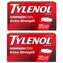 Tylenol תוספת כוח כאב Reliever ו- Fever להפחית Caplets, 500 מ"ג Acetaminophen, כאבי הקלה בכאב עבור כאבי ראש, כאבי גב, שפם ו-Fever Arthritis הקלה, 200 הרוזן