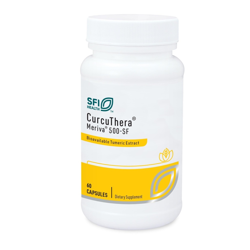 Klaire Labs SFI Health Curcuthera - 500 מיליגרם Meriva Curcumin מורכב עם 29x גבוה זמינות ביולוגית גבוהה ופטנטים Phytosome Delivery טכנולוגיה, Hypoallergenic, טבעוני (60 קפסולות)