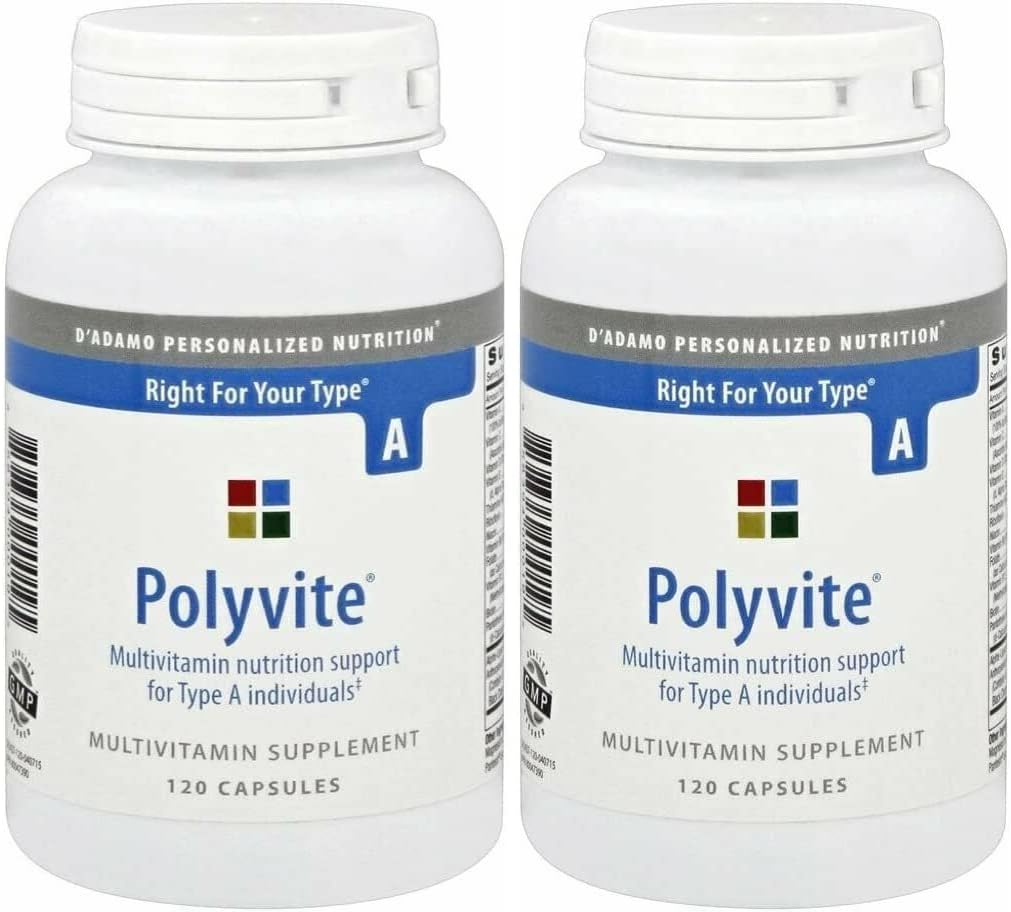 Polyvite Pro Multi-Vitamin (Type A) 120 קפסולות - 2 Pack