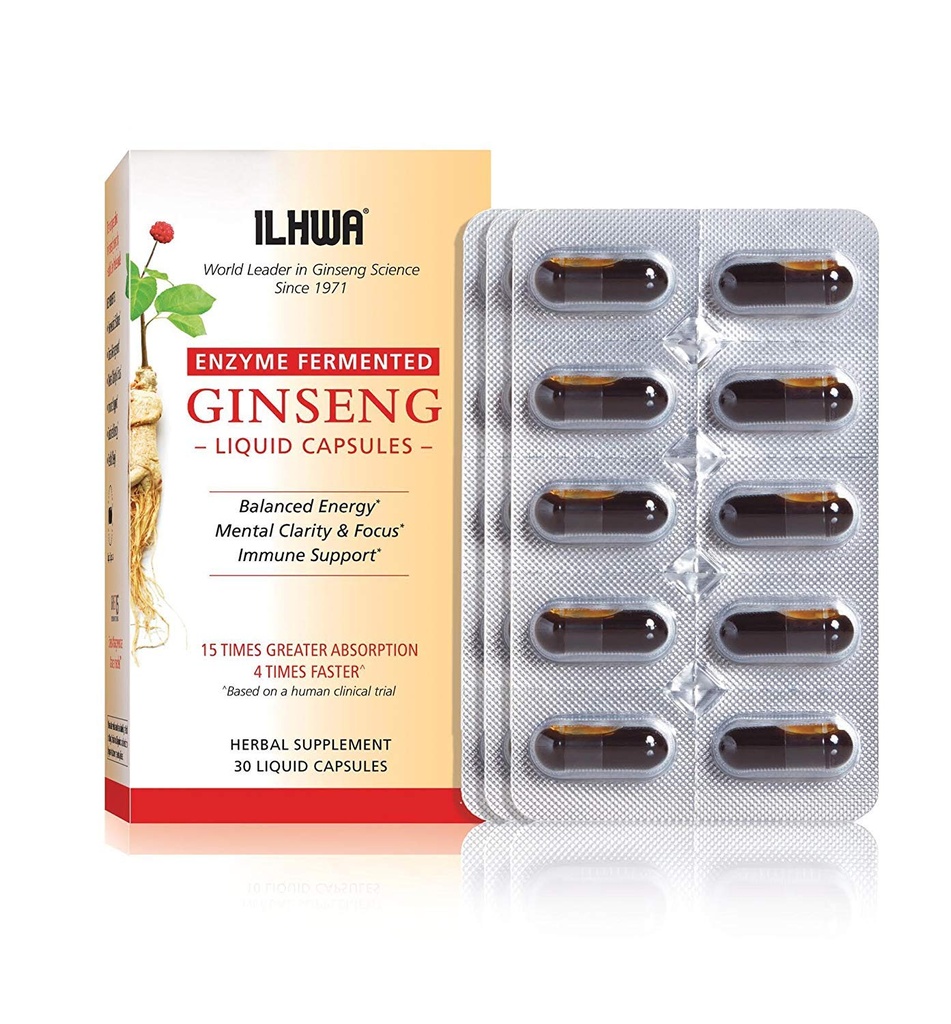 ILHWA Enzyme Fermented Geneseng, 30 קפסולות נוזליות