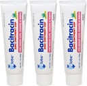 גלוב (3 Pack) Bacitracin Zinc Ointment + Aloe 1oz - כוח מקסימלי אנטיביוטיקה עבור Wound Healing - פתרון מודבק בחתכים, ברנס, Scrapes - זיהומים בעור & First Aids
