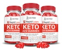 (3 Pack) Rapid Lean Keto ACV חניכיים מתקדמות פורמולה 1000MG Rapid Lean Keto Gummies Apple Cider Vinegar פורמולה עם אבקת מיץ Pomegranate B12 טבעוני non GMO 180 מסטיקמי