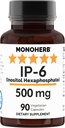 MONOHERB IP-6 Inositol Hexa פוספט 500 מ"ג לקפסולה - 90 קפסולות Veg
