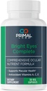 בריאות פרימינטלי Bright Eyes Complete - Ocular & Macular Health - Clear Vision - Lutein & Zeaxanthin פורמולה - ראייה בריאה - Relieves Eye Strain מן האור הכחול - תוספת של 30 קפסולות