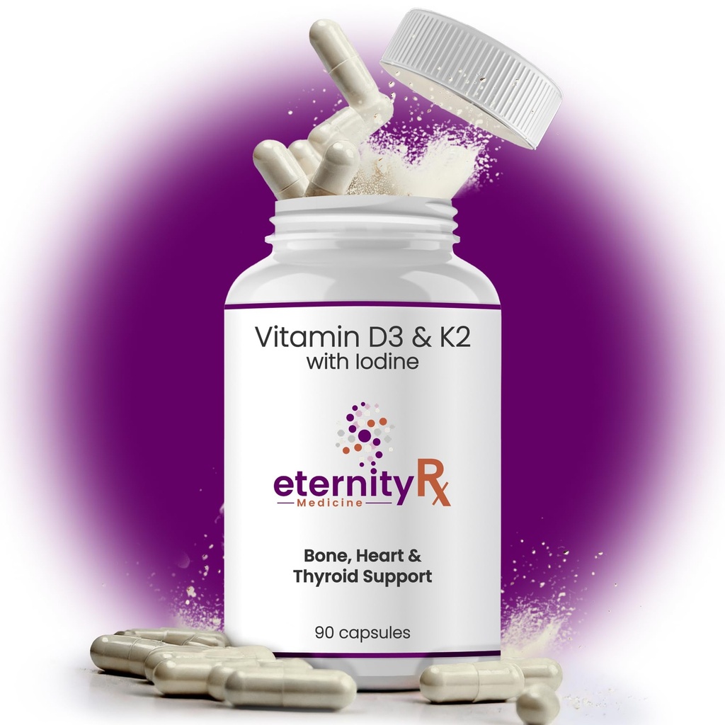 ויטמין D3 K2 5000 IU - High Potency D3 ו-K2 תוספת עבור העצם, Heart & Immune תמיכה - דוקטור פורמולה - 90 קל-to-Swallow כמוסות - Non-GMO, USA Made Made