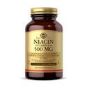 Solgar Niacin (Vitamin B3) 500 מ"ג, 100 קפסולות ירקות - אנרגיה metabolism - non-GMO, טבעוני, Gluten Free, Milk Free, כשר - 100 משרתים