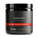 Toniiq Ultra High Purity Alpha GPC קפסולות - 600 מ"ג ריכוז פורמולה - 90%+ Highly Purified and Bioavailable Nootropic - 120 קפסולות אלפא GPC