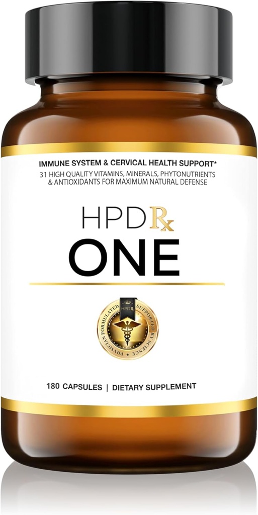 HPD Rx One Immunity Boost Multivitamin תוספי לנשים וגברים | תמיכה מתקדמת בתחום ההגנה על התחמושת | עזרה ב-Immune Response | 6-Month Supplys, Pack of 6