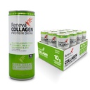 משקאות חלבון רנה קולג'ן - 10g Collagen Peptides, Electrolytes, B-Vitamins, Zinc ו- Zero Sugar (Green Apple)