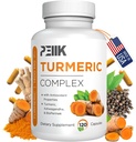 כורכומין Turmeric Curcumin עם Black Pepper & Ashwagandha - High Absorption Ultra Potent Turmeric תוסף עם 95% Curcuminoids, BioPerine & Ashwagandha - קפסולות Turmeric לתמיכה משותפת 120 קפסולות