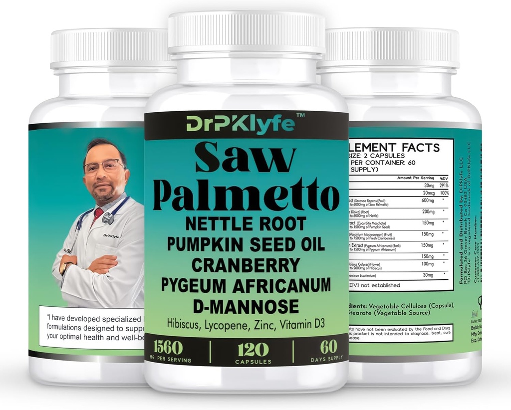 משאבן Seed Oil & שיער תוספת עם Saw Palmetto עבור נשים, DHT בלוקר עבור גברים, PCOS Prostate בריאות, Pygeum, Lycopene, Mens Health