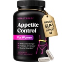 UNALTERED Appetite Suppressant for Women - Helps Manage Cravings, מקדם מלאות, ותמיכה אובדן משקל - תוספת תזונתית טבעית עם Chromium Picolinate & Glucomannan - 120 קפסולות טבעוניות