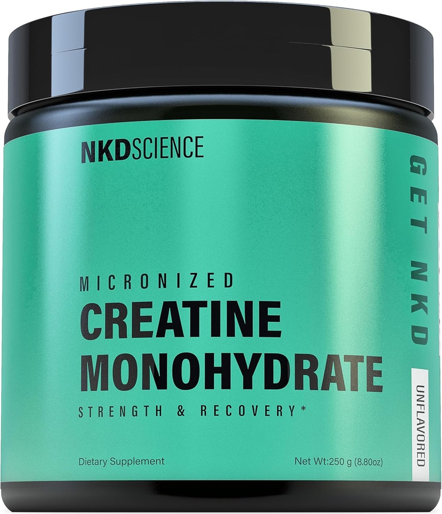 Creatine Monohydrate צד שלישי נבדק 50 משרתים micronized creatine עבור כוח ושיקום - 5g לכל משרת - unflavored