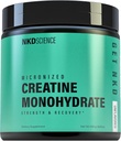 Creatine Monohydrate צד שלישי נבדק 50 משרתים micronized creatine עבור כוח ושיקום - 5g לכל משרת - unflavored