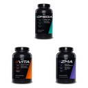 JYM תוסף מדע אומגה JYM Fish Oil + Vita JYM Sports Multivitamin & מינרלים תמיכה ZMA