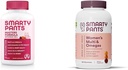 SmartyPants Gummy Multivitamin לנשים 50 ומעלה: אומגה 3 שמן דגים (EPA / DHA), Methylfolate & Women's Multivitamin Gummies: אומגה 3 שמן דגים (EPA / DHA), Methylfolate, CoQ10