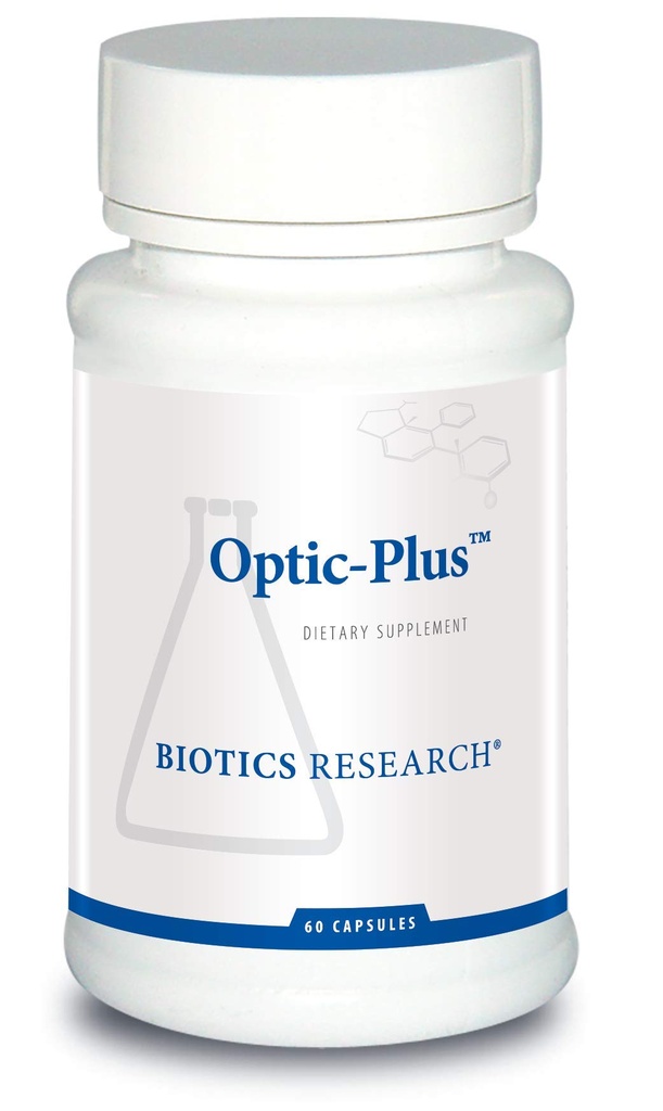 Biotics Research Optic Plus עין ויטמין & מינרלים תמיכה תוסף עם Lutein ו Zeaxanthin, בריאות Retinal Tissue ו- Vision 60 קפסולות