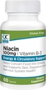 איכות הבחירה Niacin (Vitamin B3) אנרגיה & Ciculatory תמיכה 100 מ"ג תוספת, 60 ספירת בקבוקים