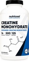 תוספי מזון Micronized Creatine Monohydrate 3,000 מ"ג 500 קפסולות, 125 משרתים, 750 מ"ג של Creatine Monohydrate Per כמוסות