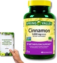 Spring Valley Cinnamon Dietary - 1,000 מ"ג, 400 קפסולות Vegeterian + "מדריך תזונתי"