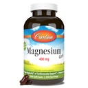 קרלסון - Magnesium Gels, 400 מ"ג של מגנזיום per Softgel, Heart & השרירים תמיכה, Magnesium Gel Caps, Bowel Function, Magnesium תוסף, 250 Softgels