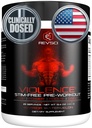 VIOLENCE Stim Free Pre Workout אבקה על ידי REVSCI, Precision Dosed Non Stim Preworkout Pump Preworkout PreWorkout Caffeine Free Preout אבקה, משאבה & Stimulant חינם Nitric, Watermelon, 25 משרתים