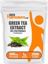 BulkSupplements.comgreen Tea Extracta - 50% Polyphenols תוסף, EGCG תוספי מזון - Gluten Free, 500 מ"ג לשרת, 1kg (2.2 lbs) (Pack of 1)