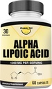 Alpha Lipoic Acid כמוסות 1300 מ"ג פרי - 30 משרתות Per Bottle - תמיכה אנטי-חמצן לבריאות הכללית