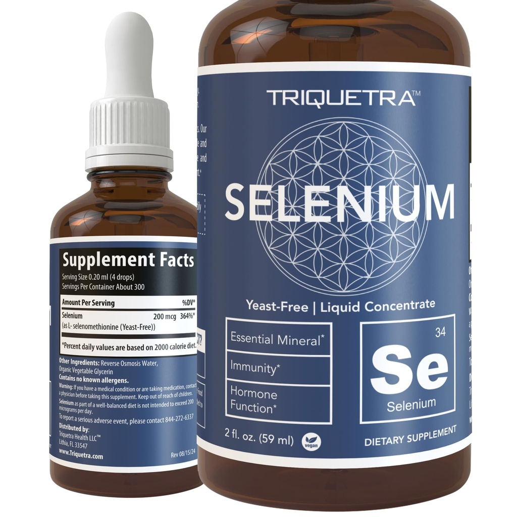 Selenium - 200 mcg Sublingual Liquid Concentrate, Selenomethionine Form