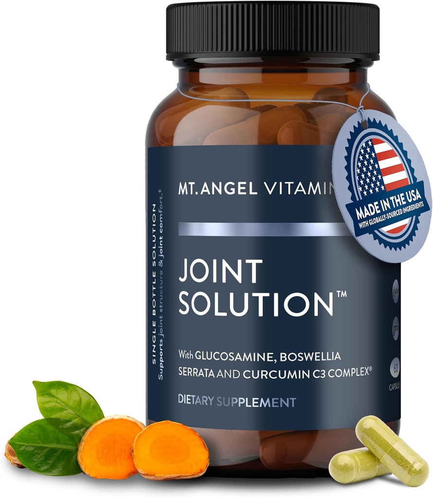 Mt. Angel ויטמינים - פתרון משותף - Curcumin C3 Complex, Turmeric, Tumeric, Turmeric, Turmeric Curcumin, תוסף תמיכה משותף, Tumeric וג'ינג'ר, Turmeric, Glucosamine, Collagen - 60 Capsmmern - 60 Caps Capsmmern