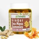 HerBOganIC ג'ינג'ר הים Mos Gummies - Herbal Support for Immune & Digestive Health - Plant-Powered, Gluten-Free & Vegan- Friendly - 60 Count