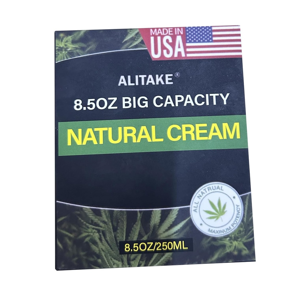 8.5 oz Natural Cream, Big Capacity - All-Natural Formula - Absorbs במהירות