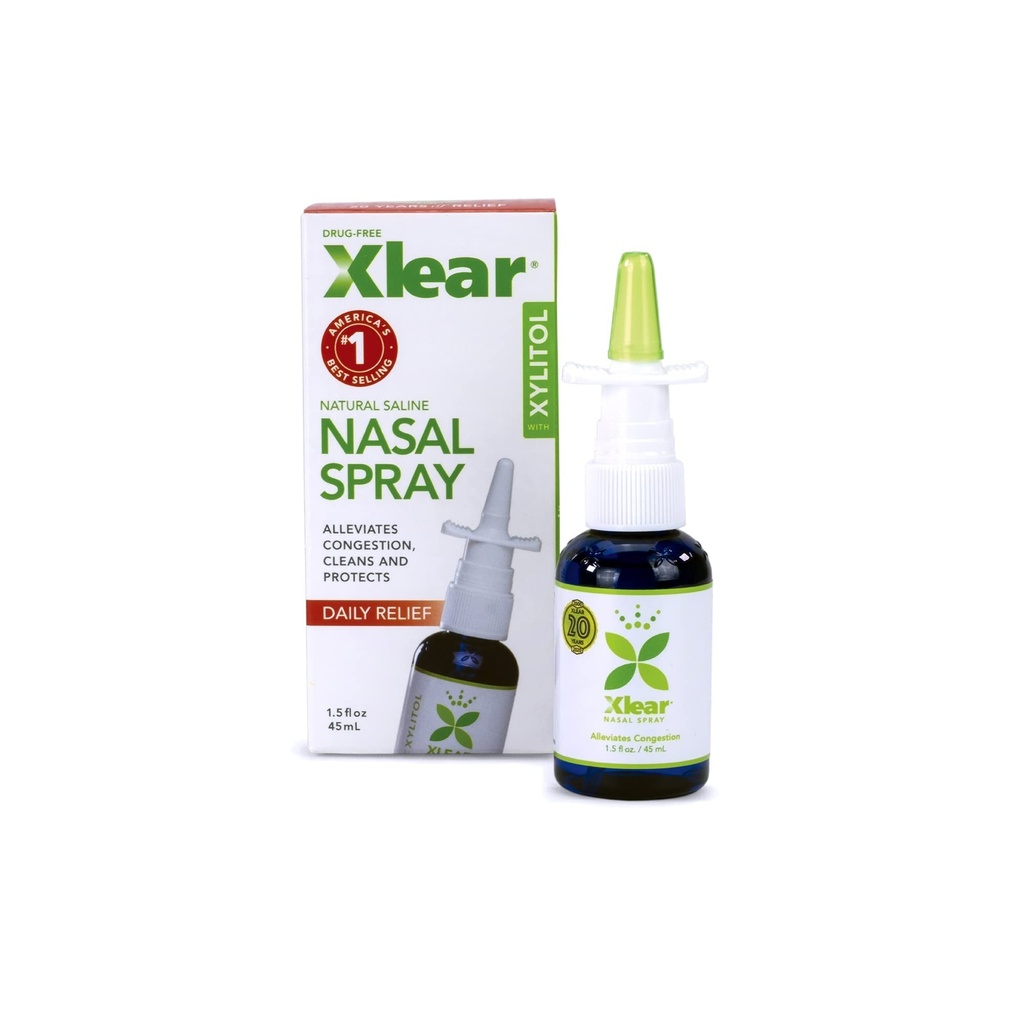 Xlear Natural Nasal Spray with Xylitol, 1.5 oz (Pack of 1)